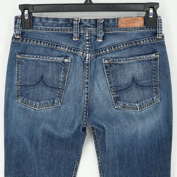 Lucky Brand Jeans Womens 27 Waist 4 Classic Cathy Crop Blue Stretch Denim - Picture 11 of 15